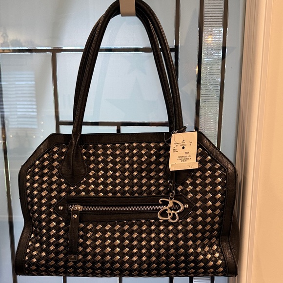 Jessica Simpson Handbags - Jessica Simpson Elegant Black and Silver Women's Handbag